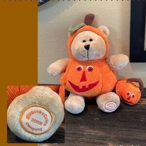 ▶️ Starbucks ◀️ 2008 Collection Starbucks Pumpkin Bear